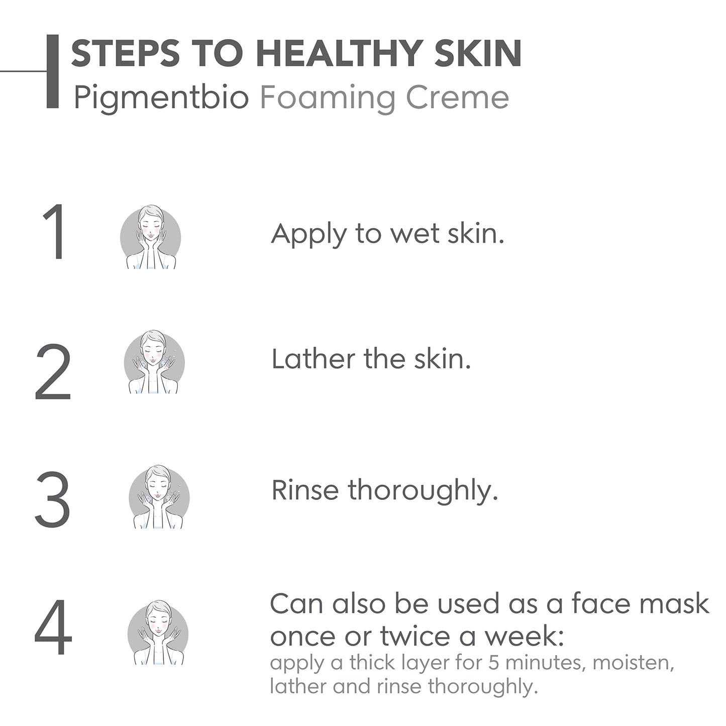Bioderma Pigmentbio Foaming Cream Brightening Exfoliating Cleanser (Face & Body Wash) For Brightened Skin, 200 ml cleanser from Bioderma
