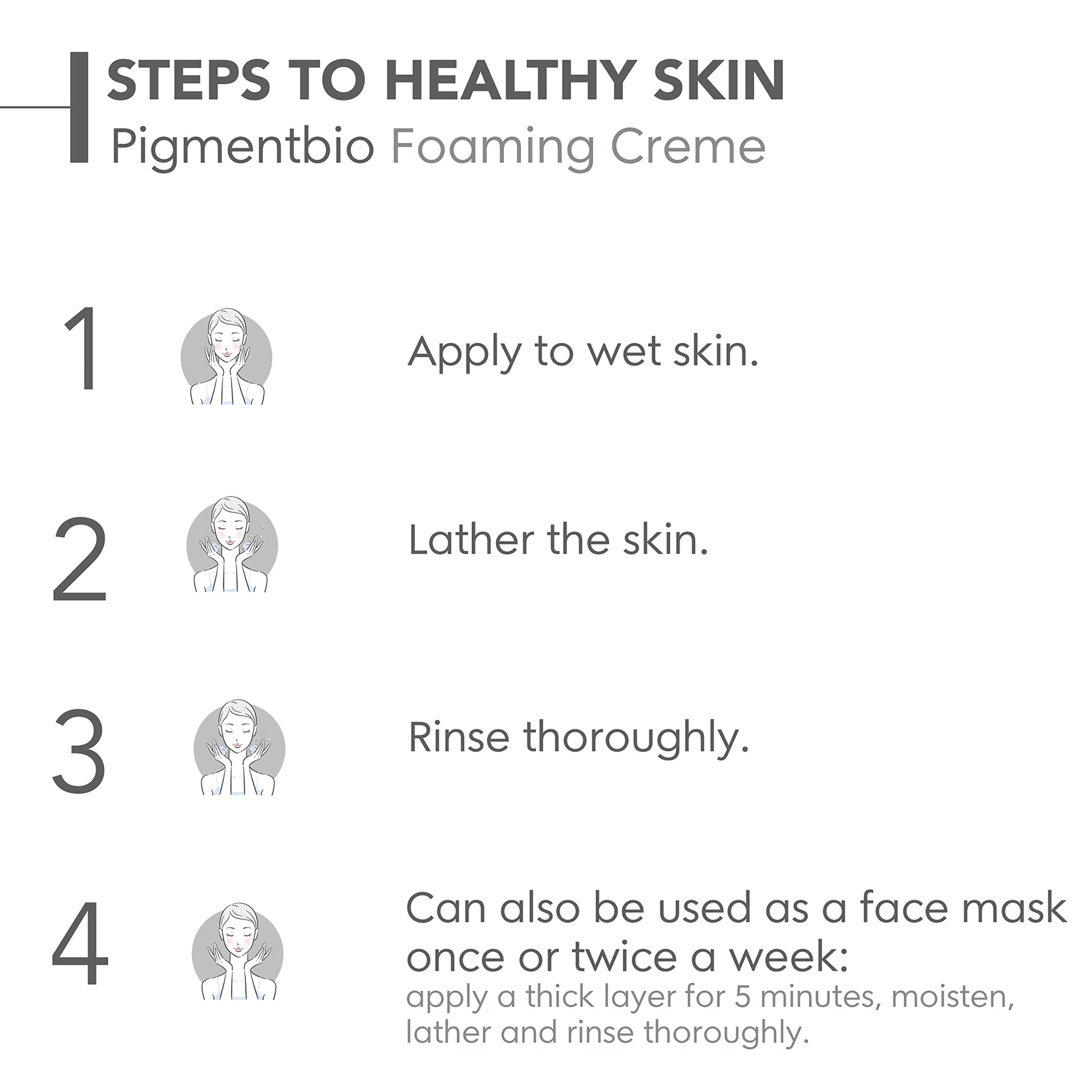 Bioderma Pigmentbio Foaming Cream Brightening Exfoliating Cleanser (Face & Body Wash) For Brightened Skin, 200 ml cleanser from Bioderma