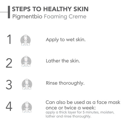 Bioderma Pigmentbio Foaming Cream Brightening Exfoliating Cleanser (Face & Body Wash) For Brightened Skin, 200 ml cleanser from Bioderma