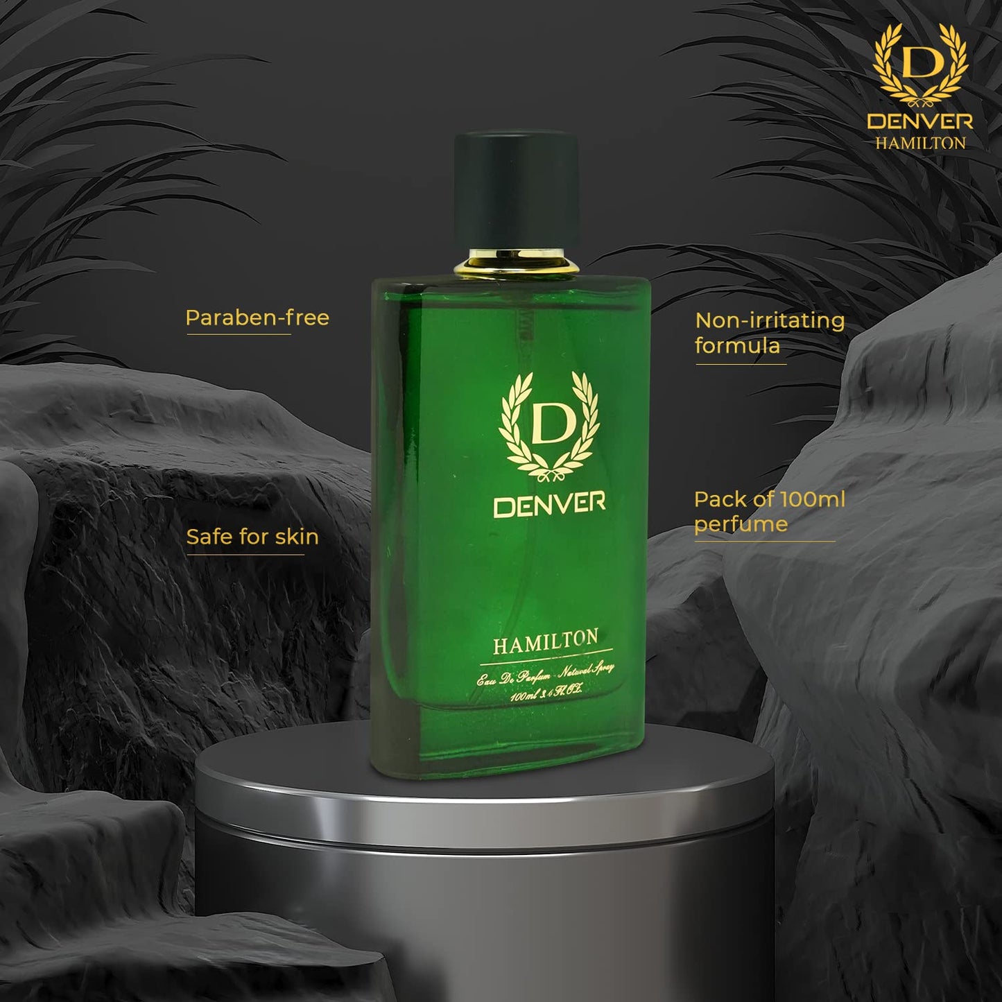 DENVER Hamilton Perfume - 100ML | Long Lasting Perfume Body Scent for Men  from Denver