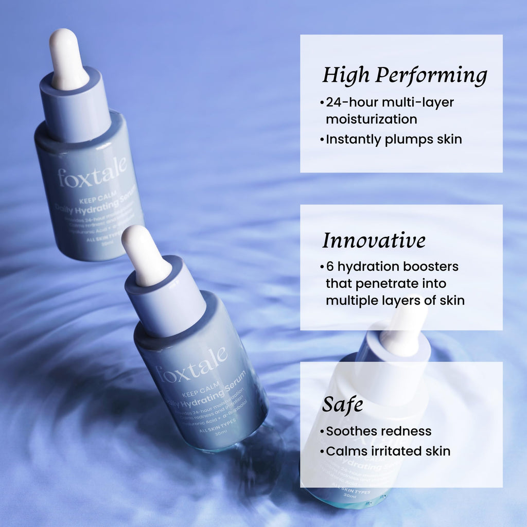 Foxtale Hyaluronic Acid Serum for Plump, Glowing Skin with Vitamin B5, Betaine | Intense 24-Hour Hydration, Brightening | Reduction in Fine Lines & Inflammation | For Dry, Sensitive Skin | Men & Women - 30 ml  from FoxTale