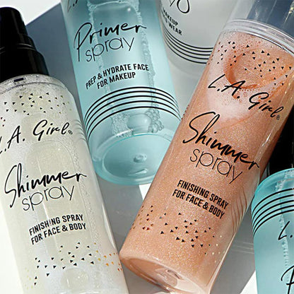 L.A GIRL Women Rose Gold Shimmer Finishing Spray For Face And Body,Brightening & Illuminating Glow,Infused With Pearlescent Shimmer,Specially Formulated For Glowing Skin,Setting Spray For Makeup-80Ml Finishing spray from L.A Girls