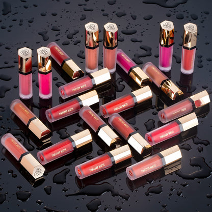 PAC Timeless Matte liquid lipstick Waterproof | Smudge & Transfer Proof Lipsticks for Women with Rose Oil | Long Lasting upto 12Hrs | High Pigmented Lip Color for All Skin Types | Berryliscous - 6.5ml  from PAC