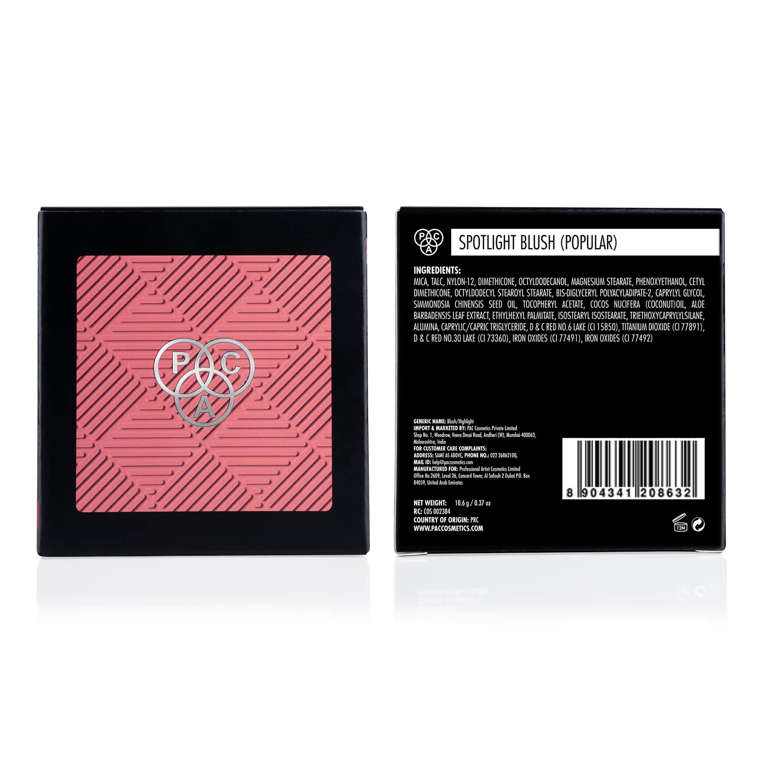 PAC Spotlight Blush | Natural Brightening Lip Color Lightweight Long Lasting Ultra-Matte HD Finish Blusher for Face Makeup | Highly Pigmented & Blendable for All Skin Type - Popular (10.6g)  from PAC