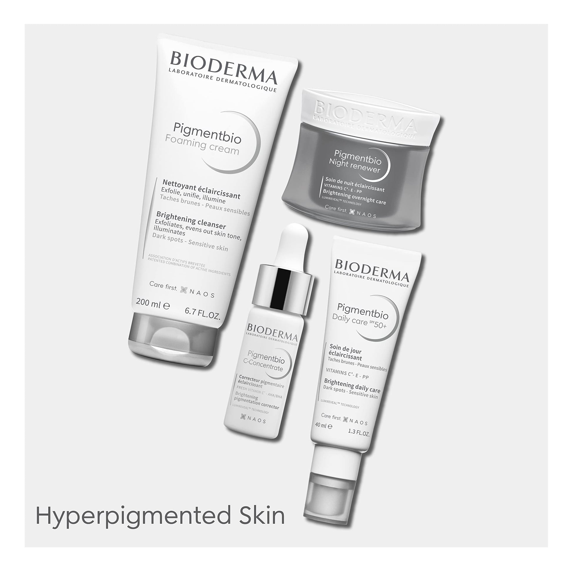 Bioderma Pigmentbio Foaming Cream Brightening Exfoliating Cleanser (Face & Body Wash) For Brightened Skin, 200 ml cleanser from Bioderma