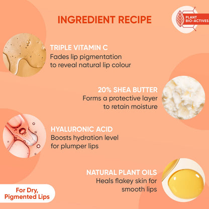 Dot & Key Lip Plumping Mask With Vitamin C + E For Naturally Glowing Lips, Fades Lip Pigmentation, Smoothes Flaky & Dry Lips, Lip Mask For Soft, Smooth & Plump Lips 15ml lip mask from dot & key