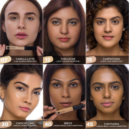 SUGAR Cosmetics - Magic Wand- Waterproof Concealer - 12 Con Leche (Light Concealer with Golden Undertone) - Long Lasting, Water-proof Concealer, Lasts Up to 8 hours  from SUGAR Cosmetics