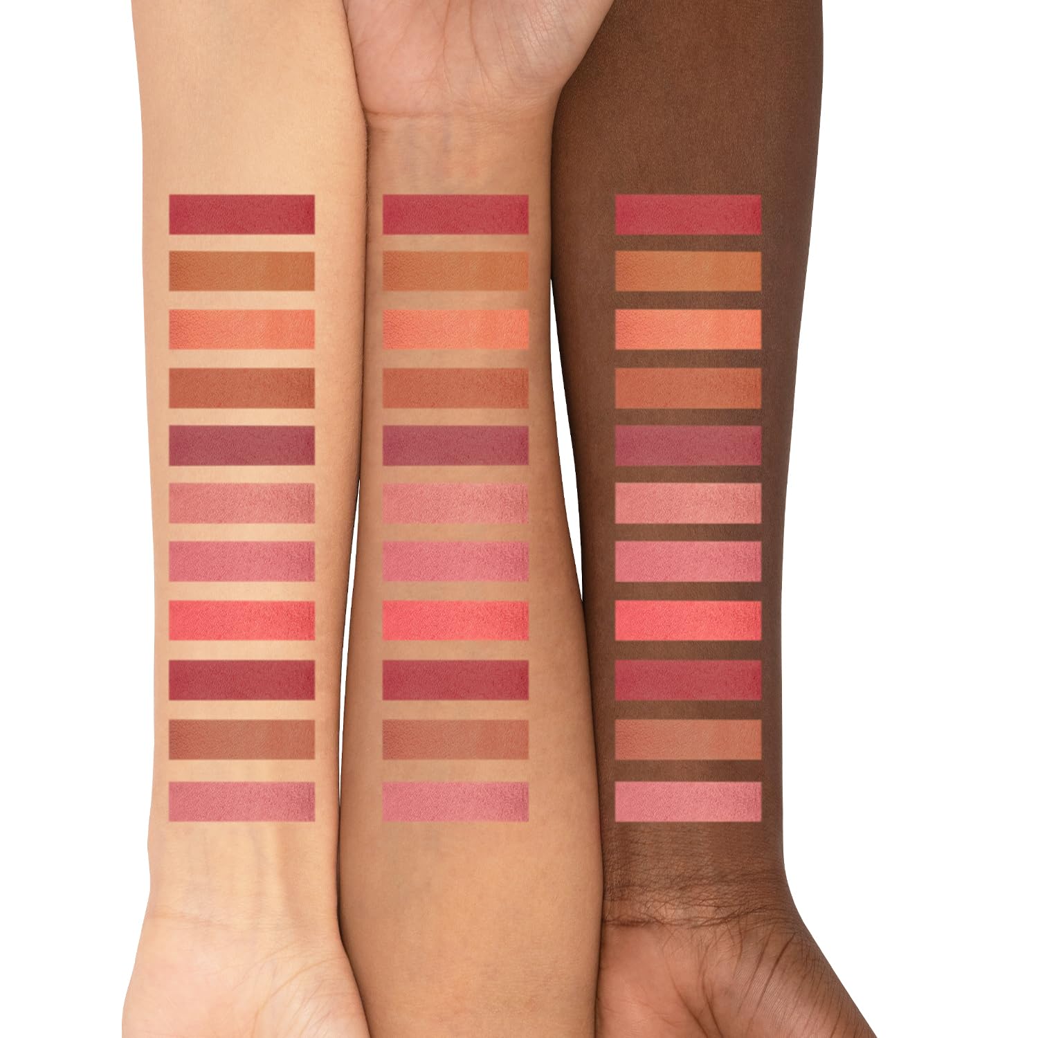 PAC Take Cover Blusher X11 | Long Lasting, Matte HD Finish Face Palette | 11 Lightweight Natural Shades with Highlighter, Shimmer Blush & Bronzer | Highly Pigmented & Blendable for All Skin Type - 6g  from PAC
