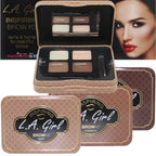 L.A.Girl Spiring Eyebrow Kit Dark and Defined | Browkit to Shape, Define and Fill the Eyebrows, Kit with 1 Brow Wax, 3 Fixing Powders, 1 Brush and 1 Tweezers, Vegan Product, Paraben & Cruelty-6.5g eyebrow kit from L.A Girls