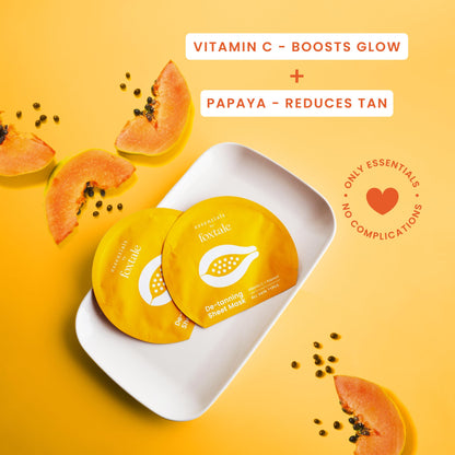 Foxtale- (Pack of 3) Facial Mask Set for Glowing Skin | Serum Mask for Boosting Collagen, Brightening, Tan Removal, Hydration | Vitamin C, Niacinamide, Hyaluronic Acid | Sheet Mask Combo for Women,Men  from FoxTale