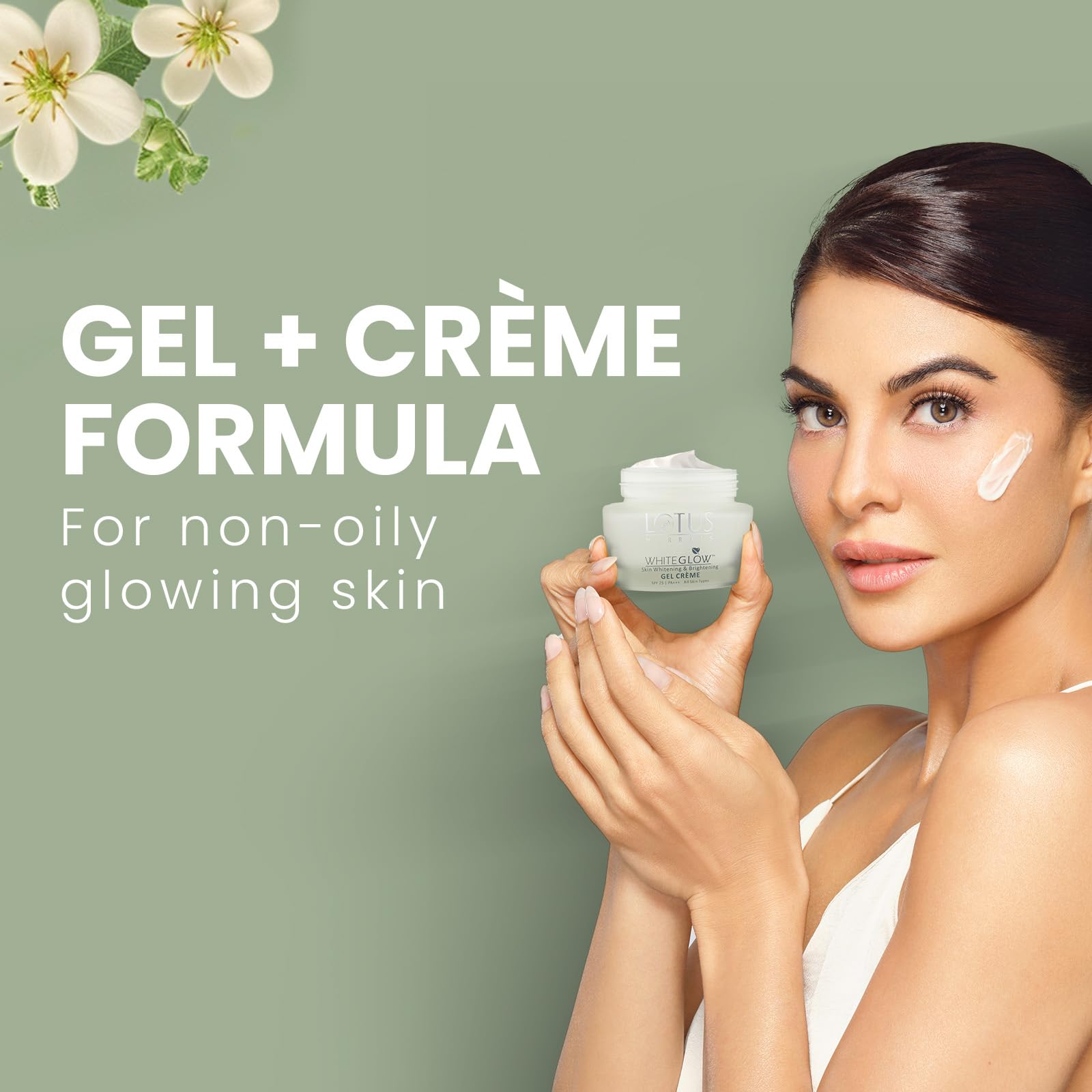 Lotus Herbals WhiteGlow Skin Brightening Gel Crème I Gives radiant skin in 7 days I Gel+Crème Formula I Reduces dark spots I Non-Oily Hydration I SPF25 PA+++ I Suits all skin types I 40g  from Lotus
