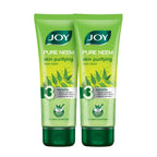 Joy Natural Skin Purifying Neem Face Wash for Acne & Pimples (2X100ml) | Removes Impurities & Reveals Natural Glow | For All Skin Types, Men & Women  from JOY