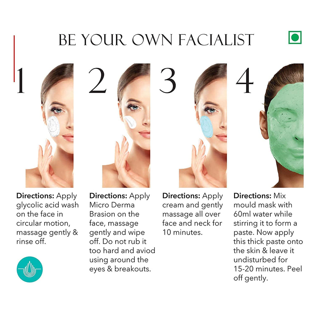 O3+ Sea White Brightening Facial Kit With Peel Off Mask Suitable For Normal To Oily Types (45g, Single Use Facial Kit)  from O3+