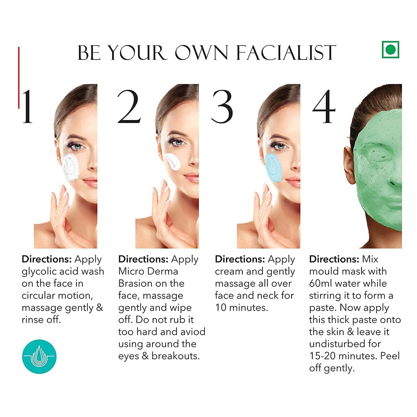 O3+ Sea White Brightening Facial Kit With Peel Off Mask Suitable For Normal To Oily Types (45g, Single Use Facial Kit)  from O3+