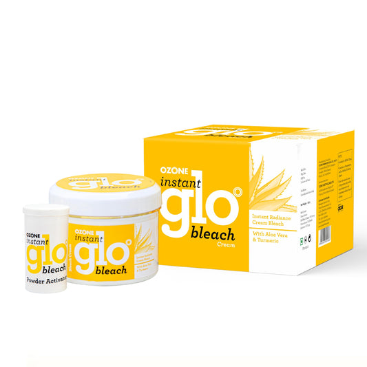 Ozone Instant Glo Bleach Cream for Men & Women | Enriched with Aloe Vera & Turmeric, 43 G (Pack of 3)  from Ozone