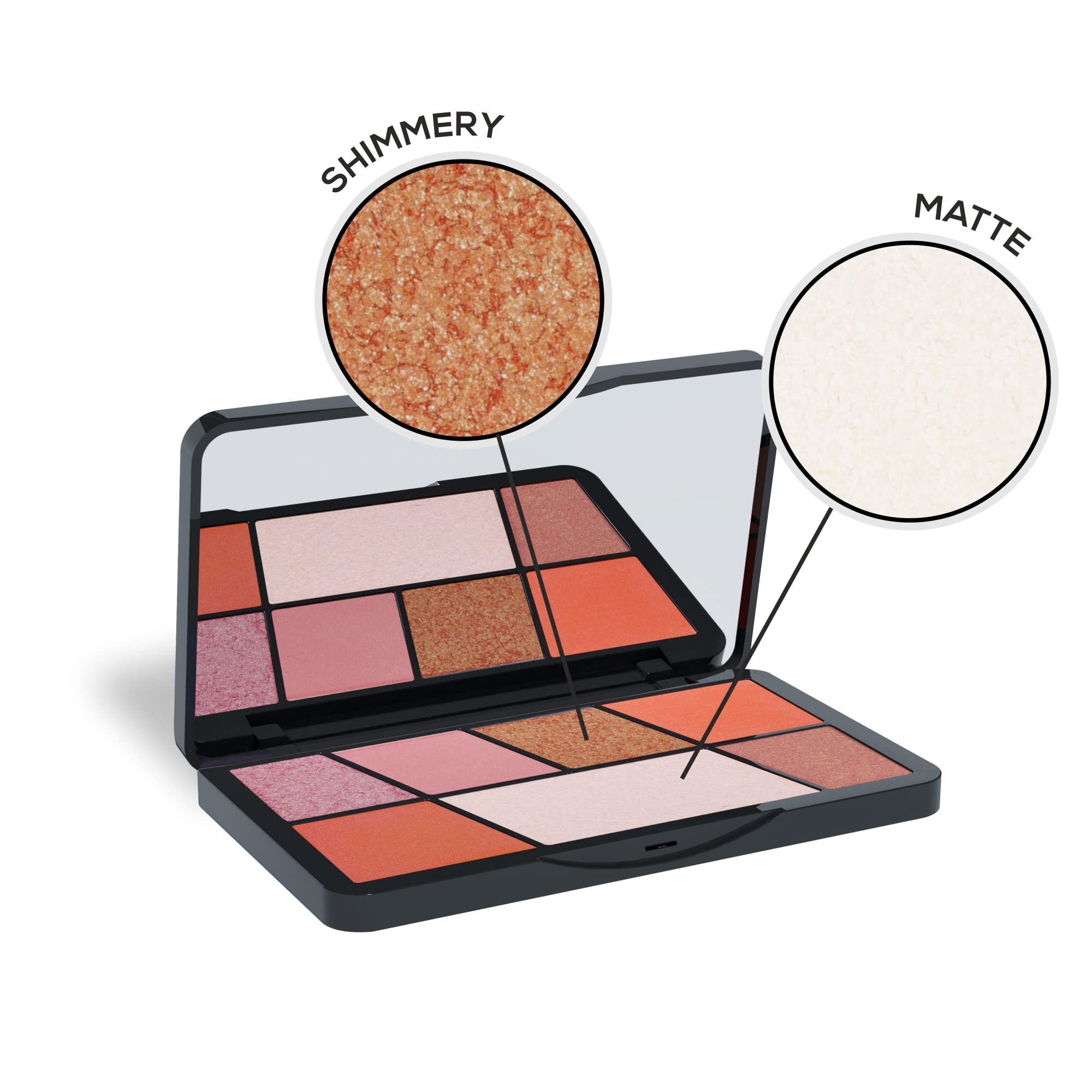RENEE Eyeshadow Palette, Long Lasting, High Pigmented Multicolor Eye Makeup with Mattes & Shimmers, Bloom Hour, 15gm  from RENEE