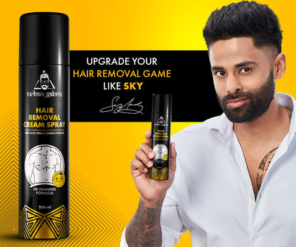 urbangabru Men Hair Removal Cream Spray|Painless Body Hair Removal Spray For Chest, Back, Legs & Under Arms (200 Ml) (Hair Removal Cream Spray - 200Ml)  from urbangabru