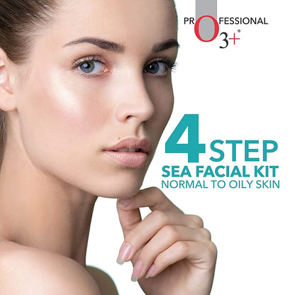 O3+ Sea White Brightening Facial Kit With Peel Off Mask Suitable For Normal To Oily Types (45g, Single Use Facial Kit)  from O3+