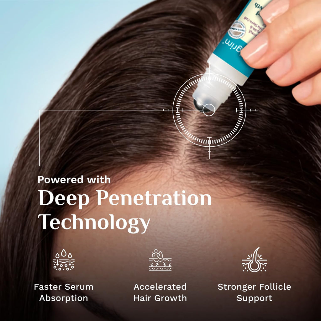 Pilgrim Redensyl 3% + Anagain 4% + Baicapil Advanced Hair Growth Serum (30ml) for Scalp with Korean Black Rice, Saw Palmetto | Control Fall, Stimulate Regrowth, Increase Density | For Women & Men