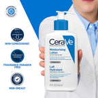 CeraVe Moisturizing Lotion For Dry Skin (236ml) - Formulated With 3 Essential Ceramides And Hyaluronic Acid | Non-Comedogenic, Oil Free And Fragrance-Free Body Lotion Moisturizer from cerave