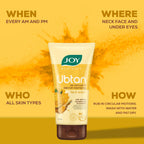 Joy Tan Removal Ubtan Face Wash For Bright & Glowing Skin (150ml) | Natural Face Wash with Turmeric & Saffron for Acne & Tan Removal | Face Wash for Men & Women  from JOY