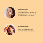 Foxtale Glow Sunscreen SPF 50 PA++++ Lightweight with Vitamin C and Niacinamide | Fast Absorbing | UVA and UVB filters Prevents Tanning | No White Cast | Non-Greasy | For Men & Women | All Skin Types - 50 ml sunscreen from FoxTale