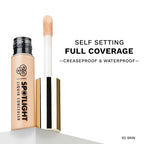 PAC Spotlight Liquid Concealer - Full Coverage Self Setting Creaseproof Formula