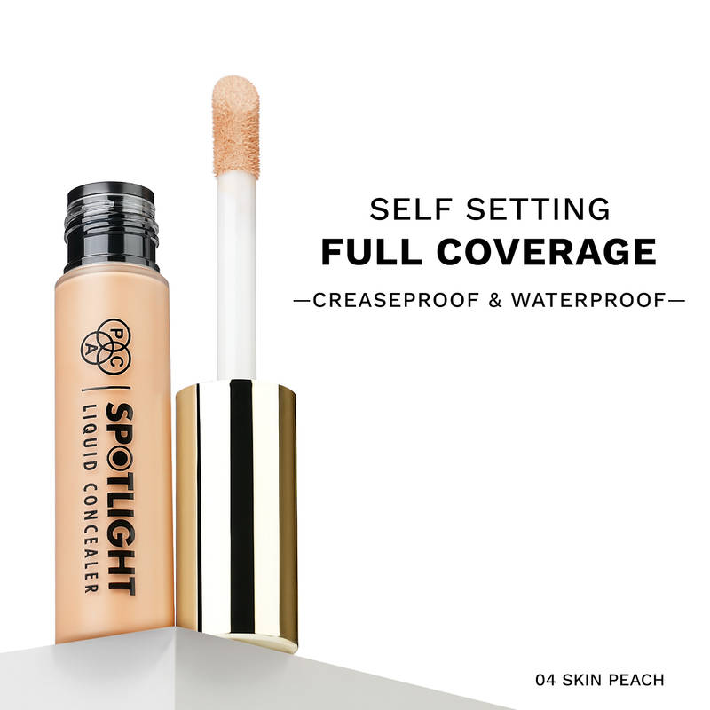 PAC Spotlight Liquid Concealer - Full Coverage Self Setting Creaseproof Formula