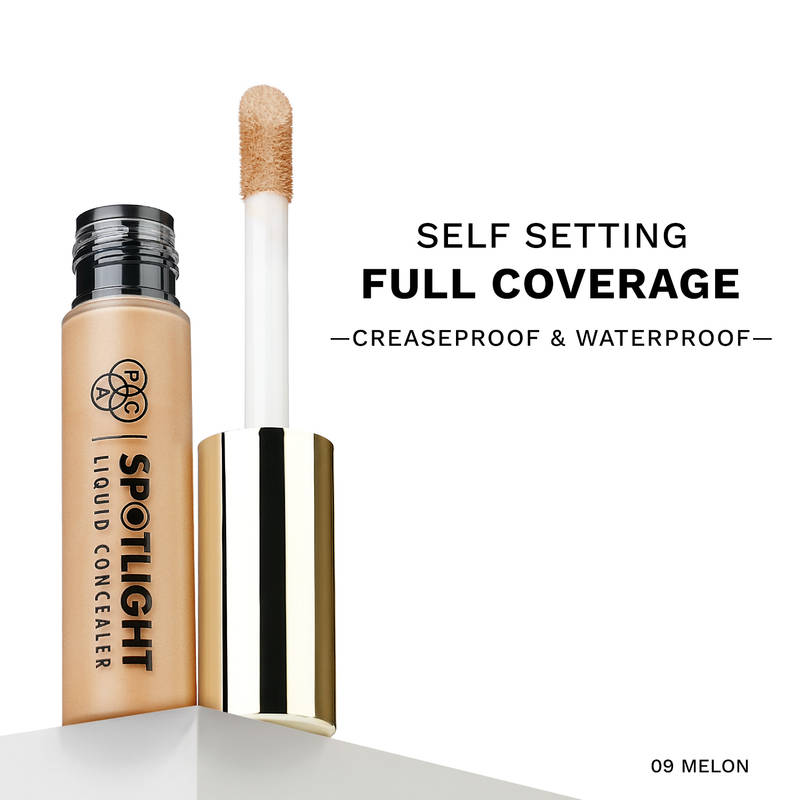 PAC Spotlight Liquid Concealer - Full Coverage Self Setting Creaseproof Formula