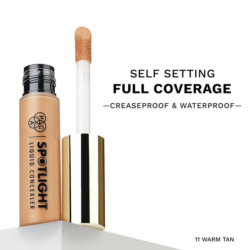 PAC Spotlight Liquid Concealer - Full Coverage Self Setting Creaseproof Formula