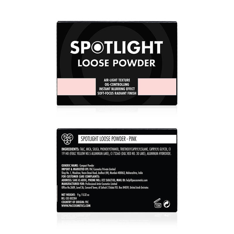 PAC Spotlight Loose Powder - Ultra Fine Lightweight Formula, Blurs Lines & Controls Shine