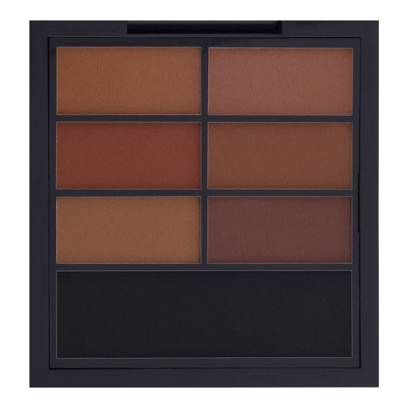 PAC Eyeshadow X7 Earthly Love (M) - Smooth Texture Rich Pigment Intense Payoff Blends Evenly