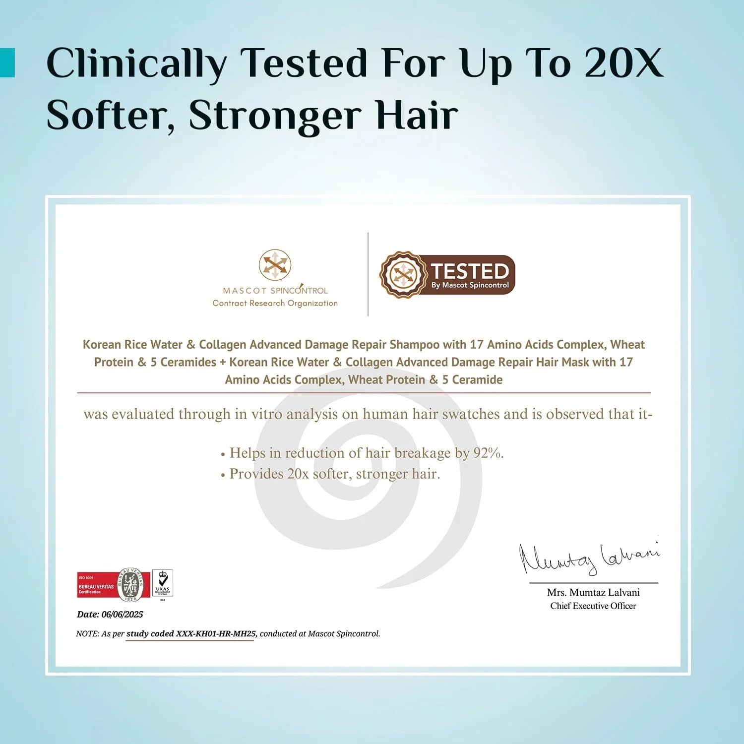 Pilgrim Korean Rice Water & Collagen Advanced Damage Repair Hair Mask (200g)