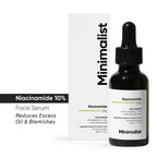 Minimalist 10% Niacinamide Face Serum With Matmarine + Zinc For Reducing Oil & Blemishes (30ml)