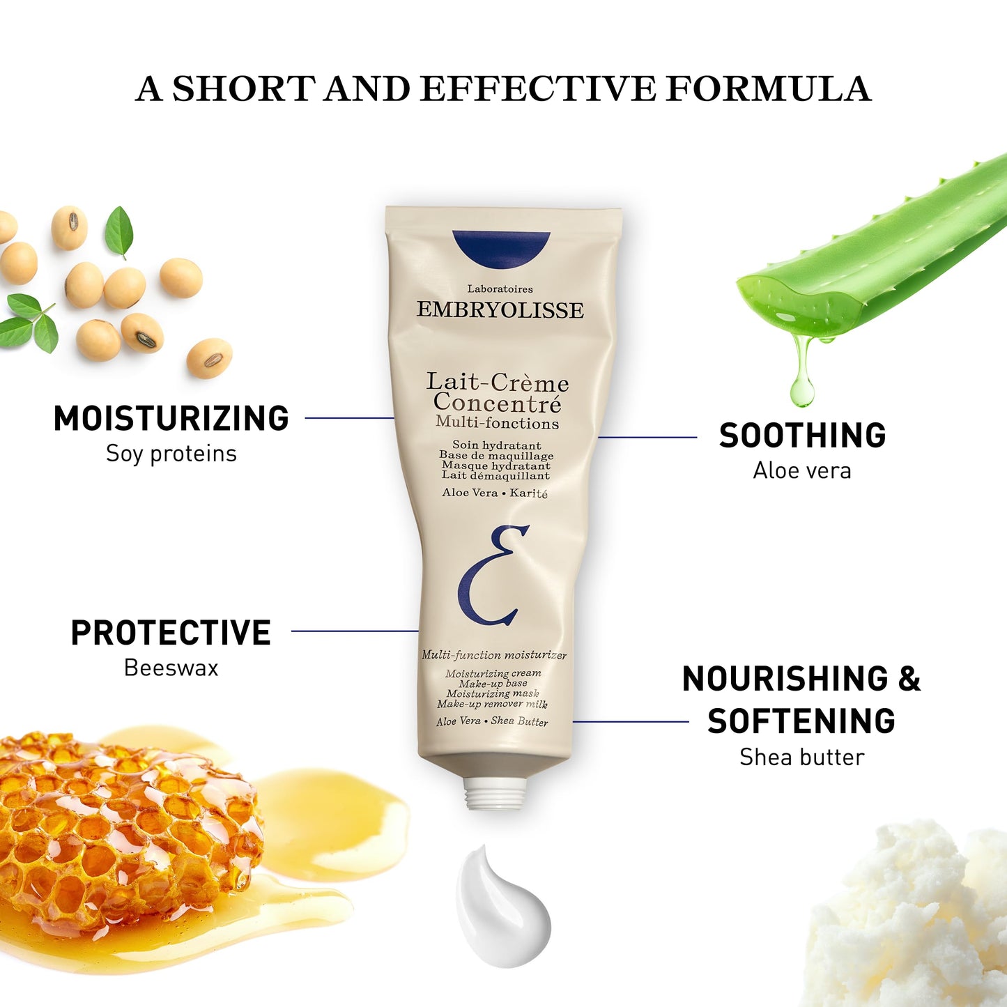Generic Concentrated Lait Cream, White, 75 Pieces  from Embryolisse