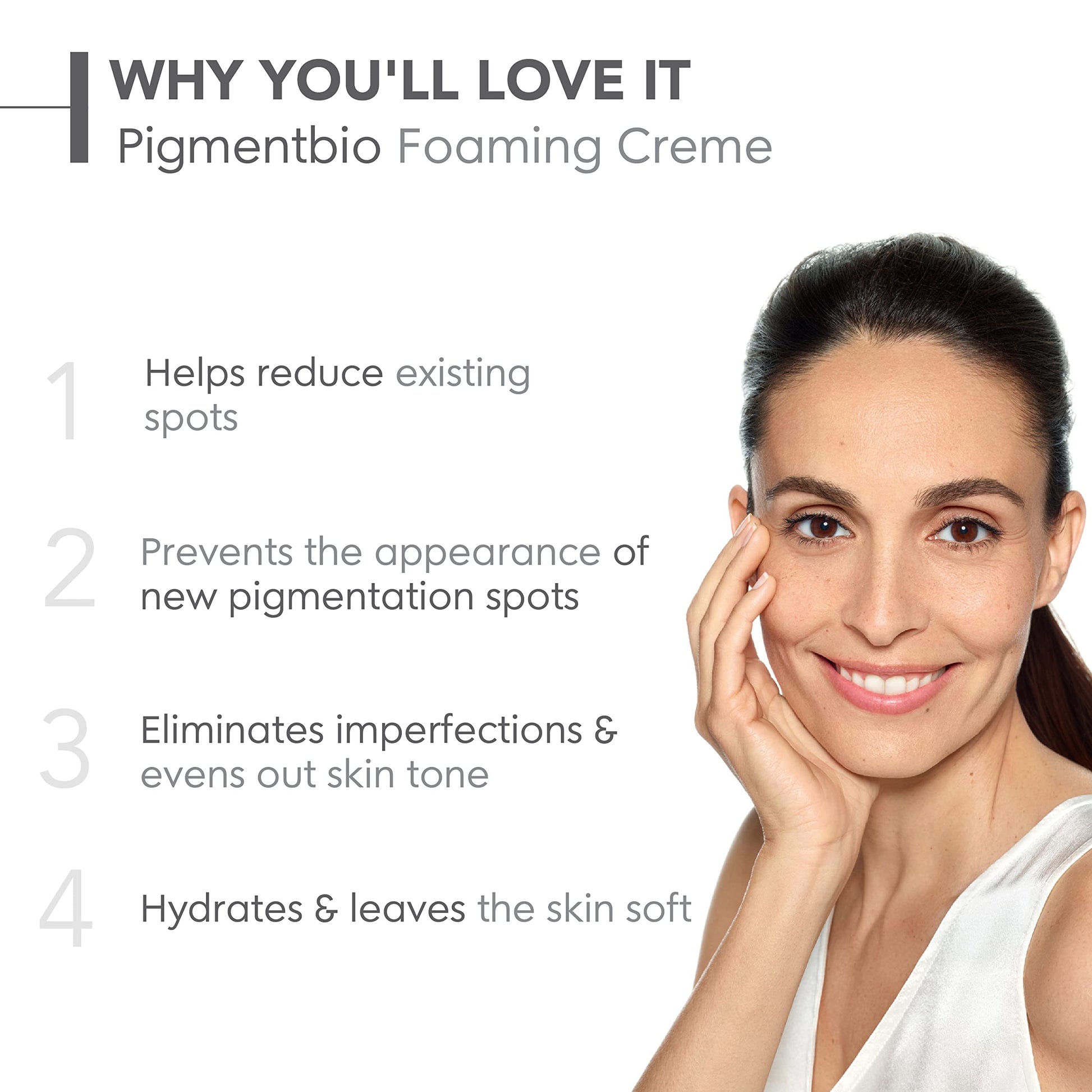 Bioderma Pigmentbio Foaming Cream Brightening Exfoliating Cleanser (Face & Body Wash) For Brightened Skin, 200 ml cleanser from Bioderma