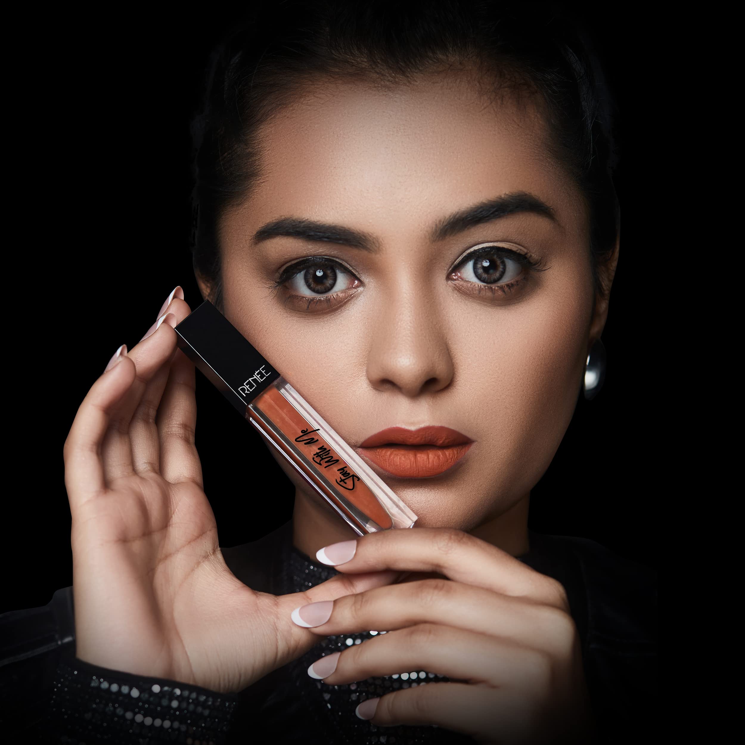 RENEE Stay With Me Matte Lip Color, Long Lasting, Non Transfer, Water & Smudge Proof, Light Weight Liquid Lipstick, Craving for Coffee, 5ml  from RENEE