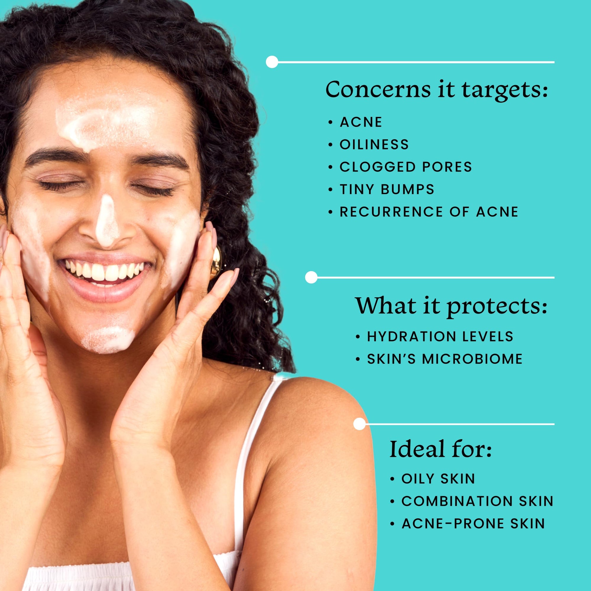 Foxtale 2% Salicylic Acid Face Wash for Oily & Acne Prone Skin with Niacinamide, Hyaluronic Acid | Anti Acne Cleanser for Oil Control | Reduces Pimples and Breakouts | Men & Women- 100 ml  from FoxTale