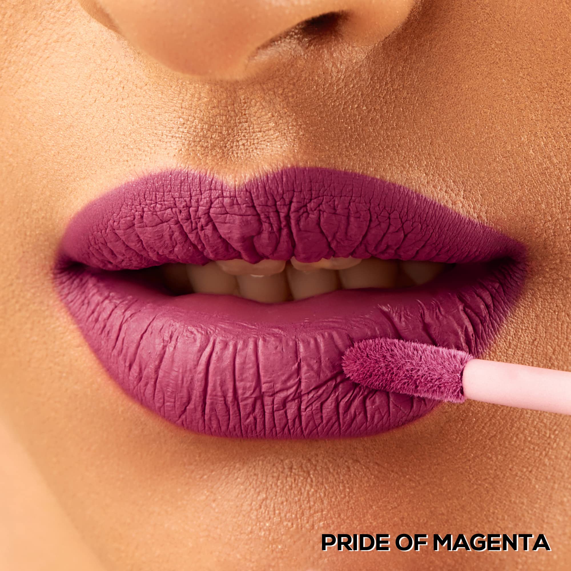 RENEE Stay With Me Mini Matte Lip Color, Long Lasting, Non Transfer, Water & Smudge Proof, Light Weight Liquid Lipstick, Pride of Magenta 2ml  from RENEE