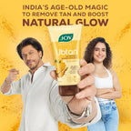 Joy Tan Removal Ubtan Face Wash For Bright & Glowing Skin (150ml) | Natural Face Wash with Turmeric & Saffron for Acne & Tan Removal | Face Wash for Men & Women  from JOY