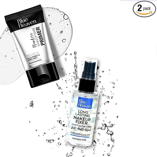 Blue Heaven Primer And Fixer Combo Set - Transparent primer from Blue Heaven