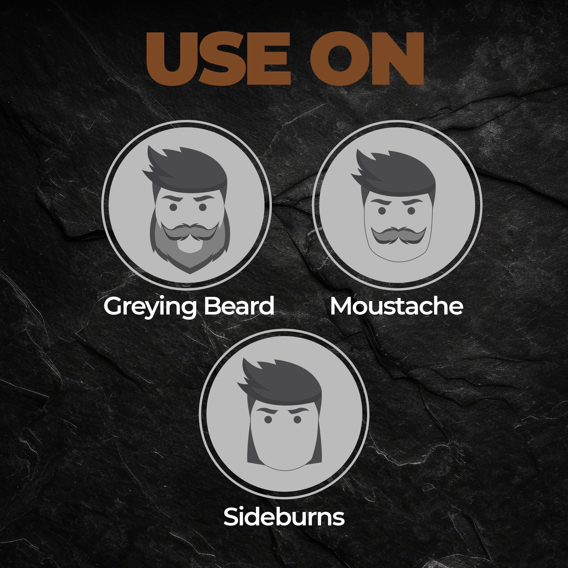 Beardo Beard Color For Men - Natural Dark Brown, 60ml | Long Lasting | No Ammonia | Easy to apply, No Stain Beard Hair Colour for men | Skin Friendly Hair dye | Full Grey Hair Coverage Beard Color color from BEARDO