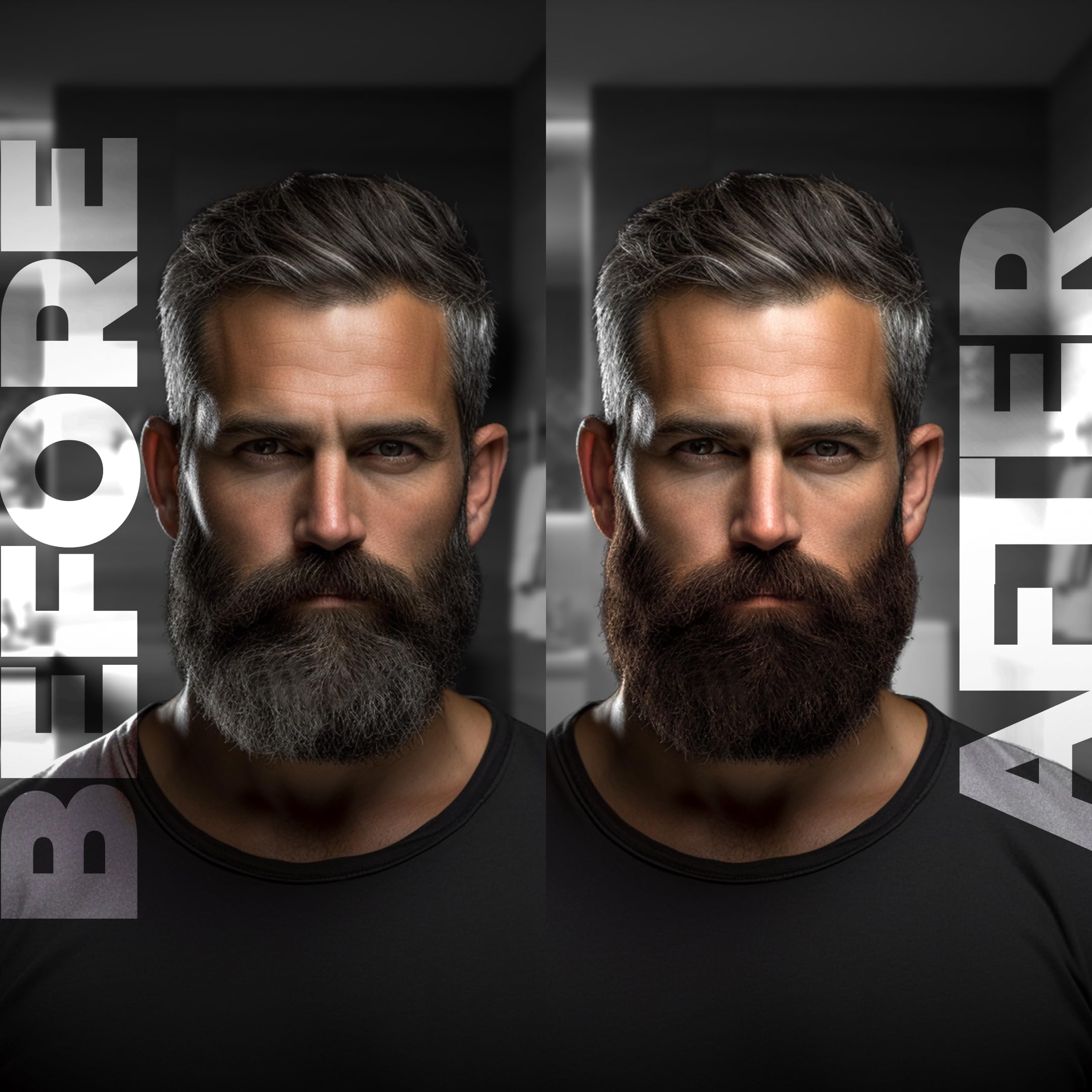 Beardo Beard Color For Men - Natural Dark Brown, 60ml | Long Lasting | No Ammonia | Easy to apply, No Stain Beard Hair Colour for men | Skin Friendly Hair dye | Full Grey Hair Coverage Beard Color color from BEARDO