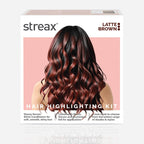 Streax Hair Colour Highlight Kit | Brown Hair Colour, Latte Brown - Pack of 1 I Enriched with Walnut & Argan Oil I Hair Colour for Women | Rich, vibrant, Easy to use, DIY Application  from Streax