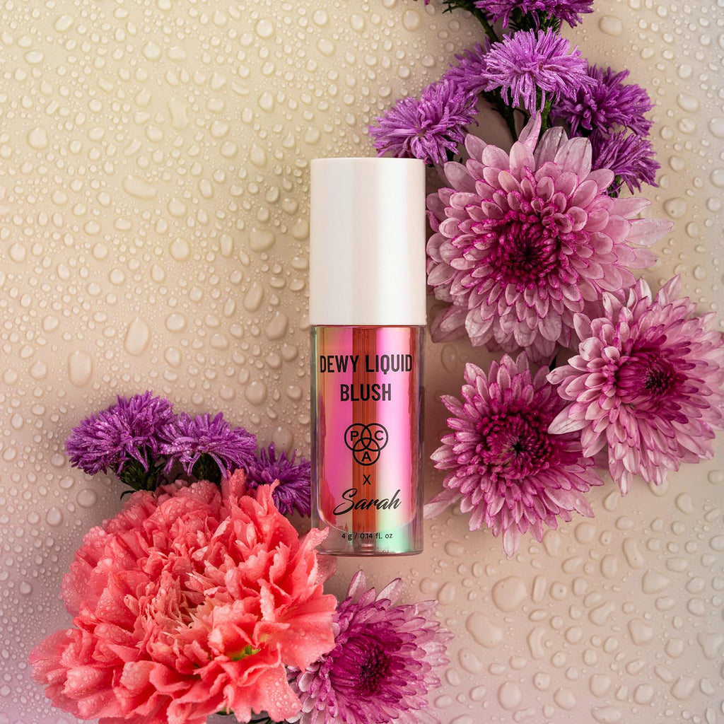 PAC X Sarah Dewy Liquid Blush (Fudge Me Not) for Face Makeup | Long-Lasting & Lightweight Liquid for Dewy Glow | Blendable & Buildable Coverage | Cruelty-Free & Vegan | Dermatologist-Tested Formula  from PAC