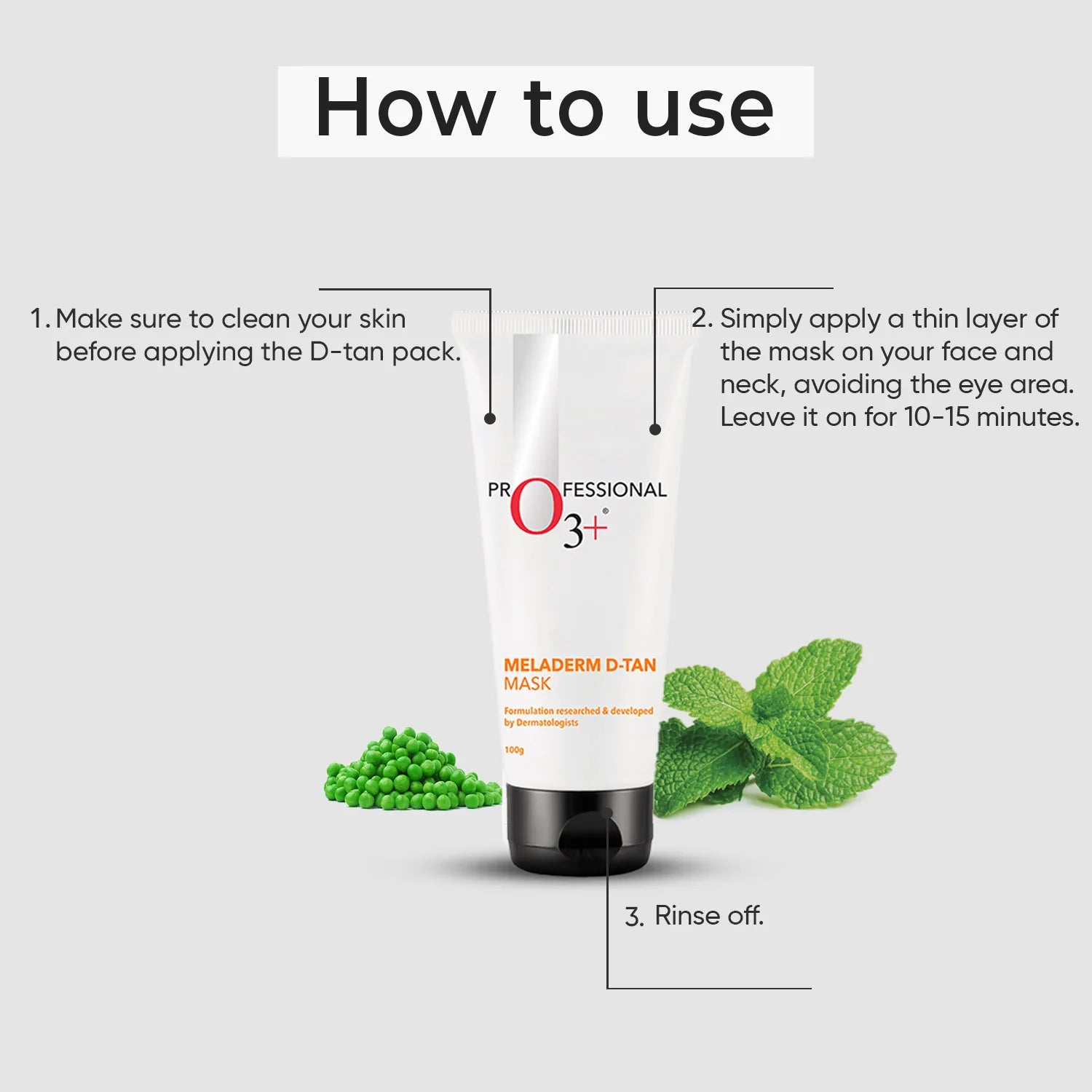 O3+ professional Professional Meladerm D Tan Mask (100gm)