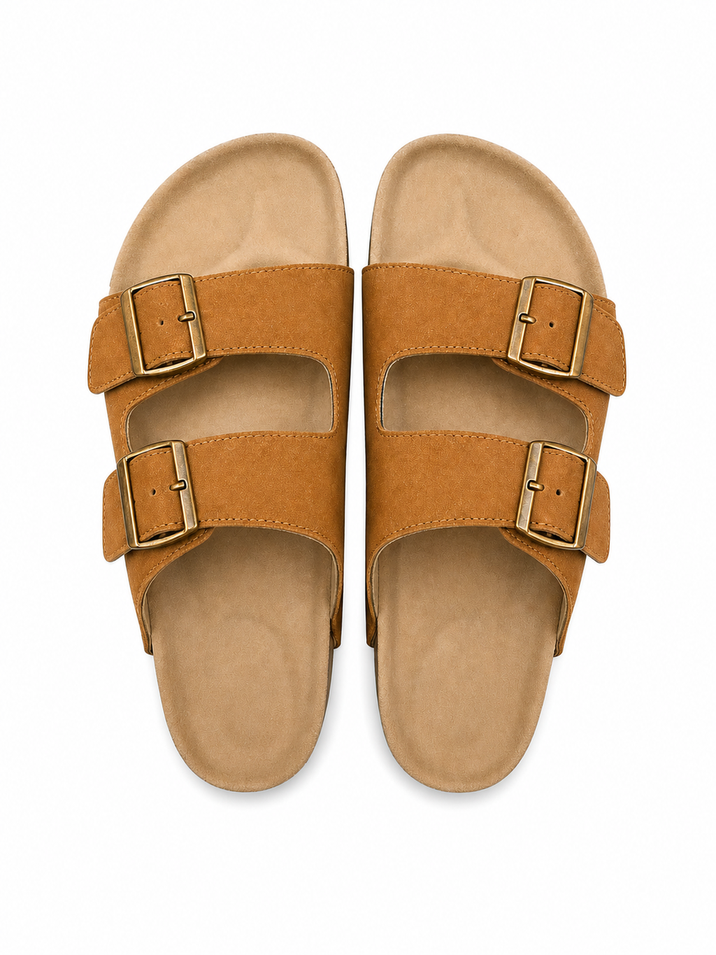Trueman's London Men’s Double Strap Sandals | Vegan Leather