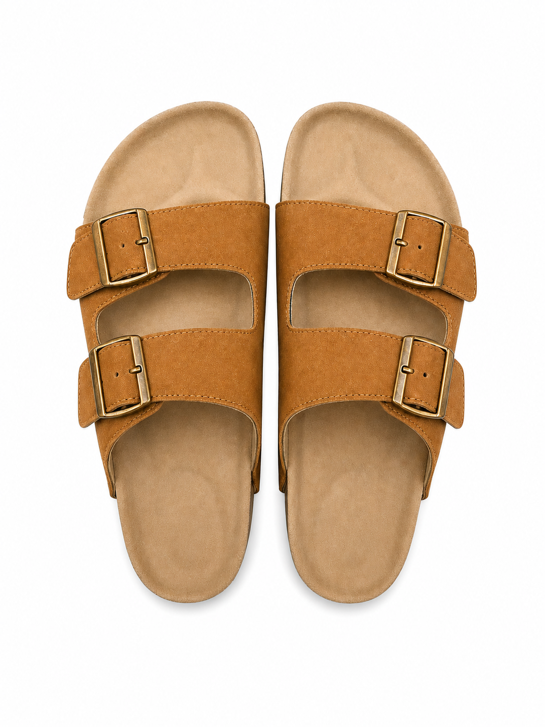 Trueman's London Men’s Double Strap Sandals | Vegan Leather