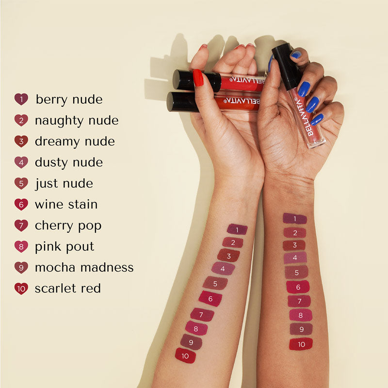 Kiss-Proof Liquid Lipstick (Wine stain)
