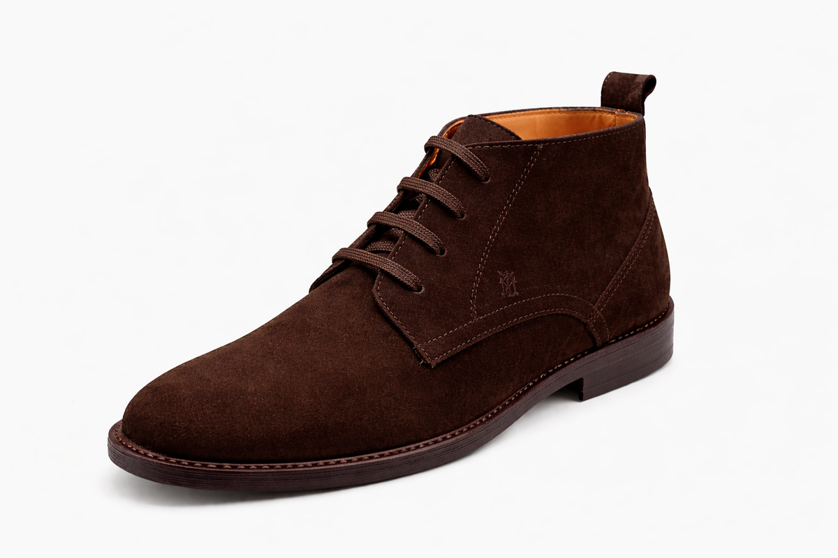 Trueman's London Men’s Chukka Boots | Suede Leather